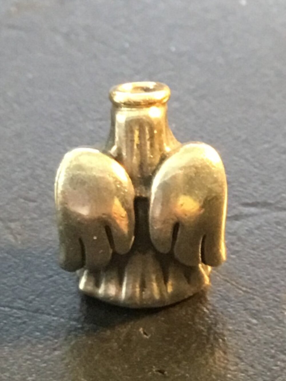 Pandora Sterling Silver 925 ALE & 14k Yellow Gold Divine Angel Halo Charm - Picture 2 of 6